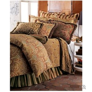 Legacy Home Cashmere Striped King Bedskirt/3 Shams
